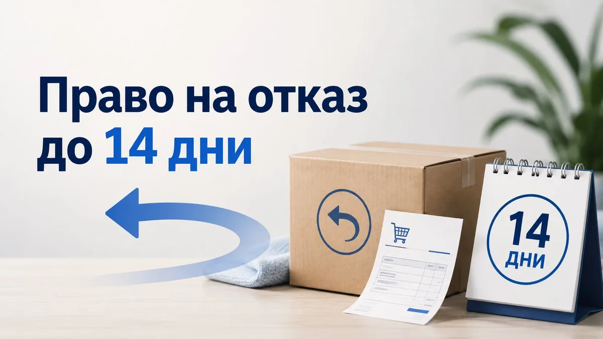 Право на отказ в 14 дни при онлайн покупка: какво покрива и какво не